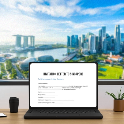 Singapore invitation letter from Dubai travel agency