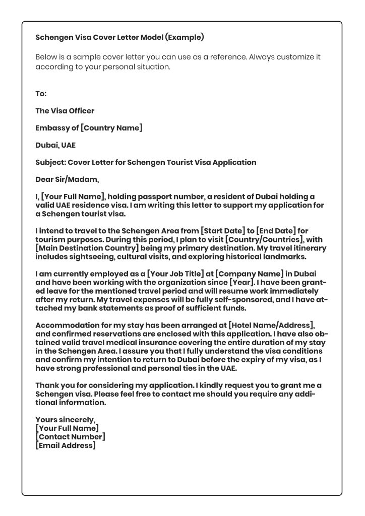 Singapore visa invitation letter